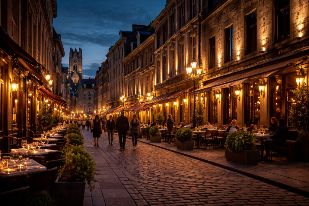 Old Montreal at night