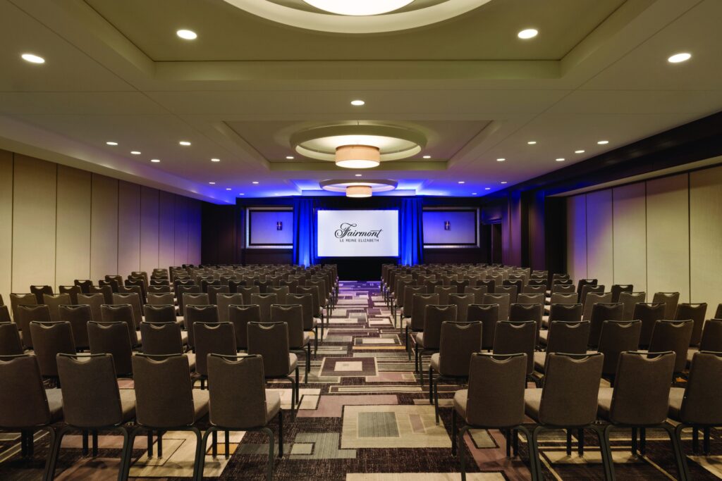 Professional meeting and conference room at Fairmont The Queen Elizabeth, a landmark hotel in downtown Montréal.